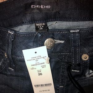 Bebe skinny jean size 26. NWT